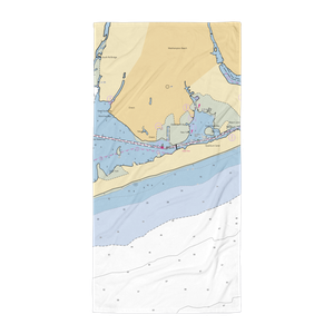 The Ocean Resort at Bath and Tennis (Holtsville, NY) NOAA Chart Towel