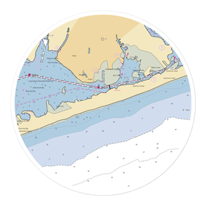 The Ocean Resort at Bath and Tennis (Holtsville, NY) NOAA Chart Sticker