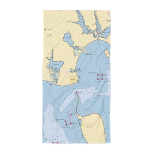 Shagwong Marina—New Suffolk (Holtsville, NY) NOAA Chart Towel