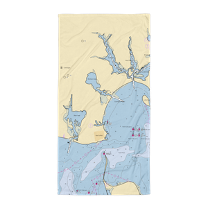 Shagwong Marina—Cutchogue (Holtsville, NY) NOAA Chart Towel