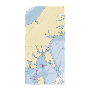 Strong's at Broadwaters Cove (Holtsville, NY) NOAA Chart Towel