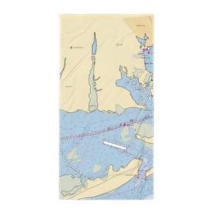 Cerullo Brothers Marine (Holtsville, NY) NOAA Chart Towel