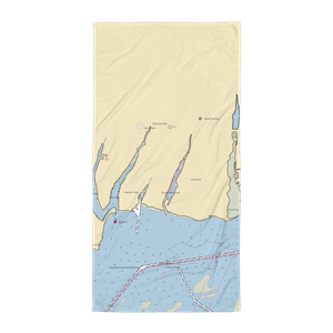 Davison's Marina (Holtsville, NY) NOAA Chart Towel