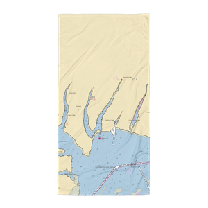 FJM Marine Service (Holtsville, NY) NOAA Chart Towel