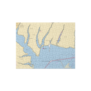 Moriches Yacht Club (Holtsville, NY) NOAA Chart Jigsaw Puzzle