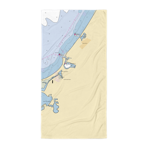 Peconic Marina (Holtsville, NY) NOAA Chart Towel