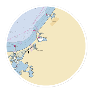 Peconic Marina (Holtsville, NY) NOAA Chart Sticker