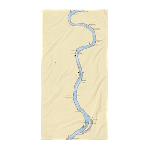 Oasis Marinas at Glastonbury (South Glastonbury, CT) NOAA Chart Towel