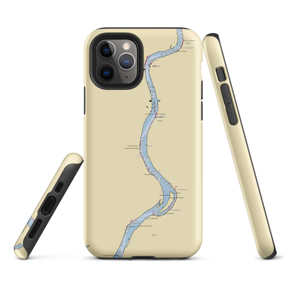 Glastonbury Yacht Club (Portland, CT) NOAA Chart  Tough iPhone Case iPhone 11 Pro model shown