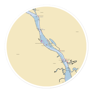 Middlesex Yacht Club (Hadlyme, CT) NOAA Chart Sticker