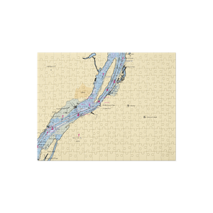 Hudson Power Boat Association Inc (Athens, NY) NOAA Chart Jigsaw Puzzle