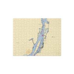 Hagar's Harbor (Athens, NY) NOAA Chart Jigsaw Puzzle