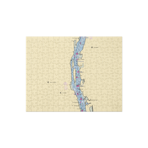 Coxsackie Yacht Club (West Coxsackie, NY) NOAA Chart Jigsaw Puzzle