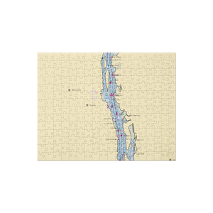 Coxsackie Yacht Club (Coxsackie, NY) NOAA Chart Jigsaw Puzzle