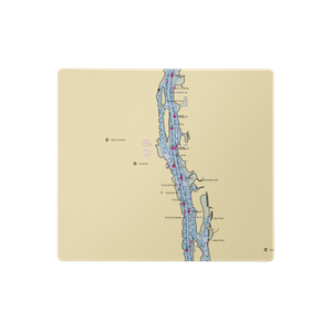 Coxsackie Yacht Club (Coxsackie, NY) NOAA Chart  Gaming Mouse Pad