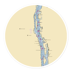 Coxsackie Yacht Club (Coxsackie, NY) NOAA Chart Sticker