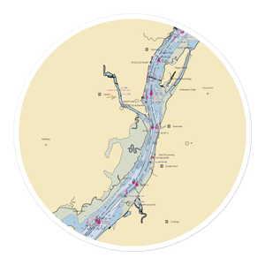 Riverview Marine Services (Athens, NY) NOAA Chart Sticker