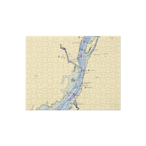 Bliss Marina (Athens, NY) NOAA Chart Jigsaw Puzzle