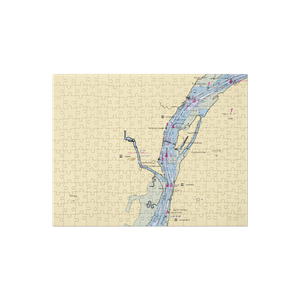 Catskill Marina (Athens, NY) NOAA Chart Jigsaw Puzzle