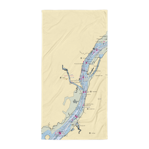 Catskill Marina (Athens, NY) NOAA Chart Towel