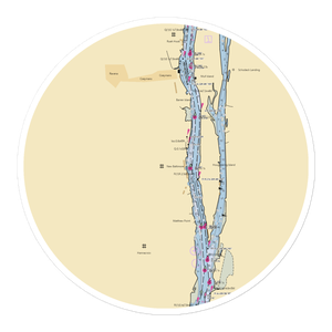 Donovan's Shady Harbor Marina (New Baltimore, NY) NOAA Chart Sticker