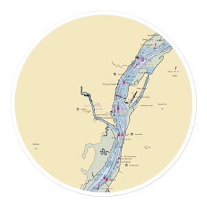 Hop-O-Nose Marina (Athens, NY) NOAA Chart Sticker