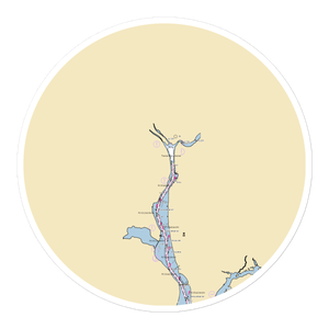 Thayer's Marina (Oakdale, CT) NOAA Chart Sticker