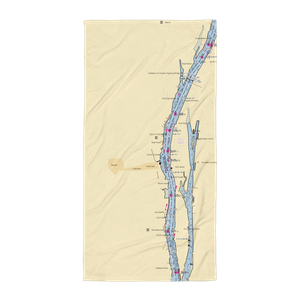 Coeymans Landing Marina (Coeymans, NY) NOAA Chart Towel