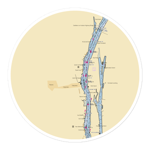 Ravena Coeymans Yacht Club (Coeymans, NY) NOAA Chart Sticker