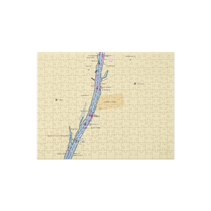 Castleton Boat Club (Schodack Landing, NY) NOAA Chart Jigsaw Puzzle