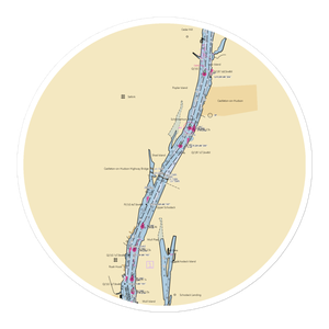 Tri-City Yacht Club (Coeymans, NY) NOAA Chart Sticker