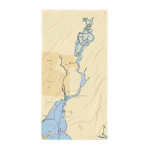 Quinnipiac River Marina (New Haven, CT) NOAA Chart Towel