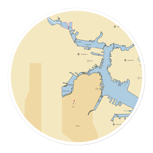 Community Boating (Boston, MA) NOAA Chart Sticker