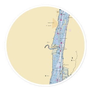 Saugerties Power Boat Association (Malden On Hudson, NY) NOAA Chart Sticker