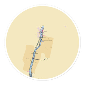 Troy Downtown Marina (Troy, NY) NOAA Chart Sticker
