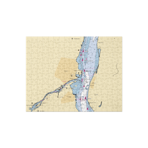 Kingston Lighthouse Landing (Rhinecliff, NY) NOAA Chart Jigsaw Puzzle