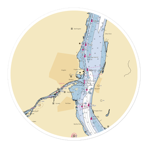 Kingston Lighthouse Landing (Rhinecliff, NY) NOAA Chart Sticker