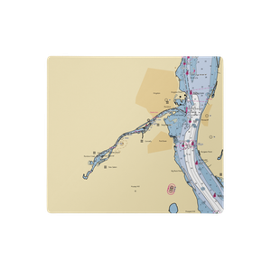 Rondout Yacht Basin (Connelly, NY) NOAA Chart  Gaming Mouse Pad