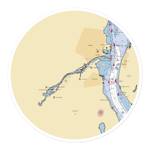 Rondout Yacht Basin (Connelly, NY) NOAA Chart Sticker