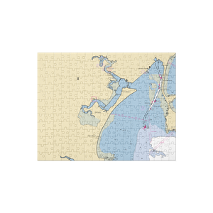 Broadsound Tuna Club (Lynn, MA) NOAA Chart Jigsaw Puzzle