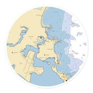 Pleasant Park Yacht Club (Winthrop, MA) NOAA Chart Sticker