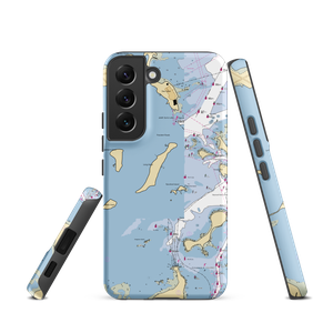 Long Island (Boston, MA) NOAA Chart Samsung Phone Case