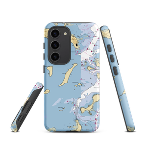 Long Island (Boston, MA) NOAA Chart Samsung Phone Case