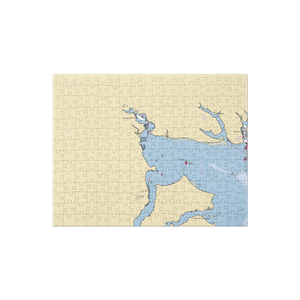 Safe Harbor Cowesett (Warwick, RI) NOAA Chart Jigsaw Puzzle