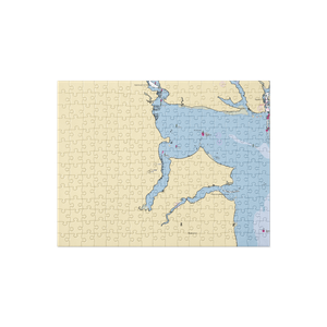 East Greenwich Yacht Club (East Greenwich, RI) NOAA Chart Jigsaw Puzzle