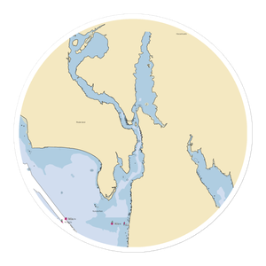 The Anchorage Inc. (Prudence Island, RI) NOAA Chart Sticker