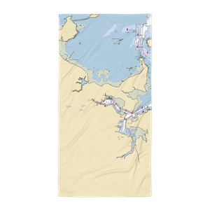 MarineMax Boston (Weymouth, MA) NOAA Chart Towel