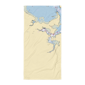 Quincy Maritime Park LLC (Weymouth, MA) NOAA Chart Towel