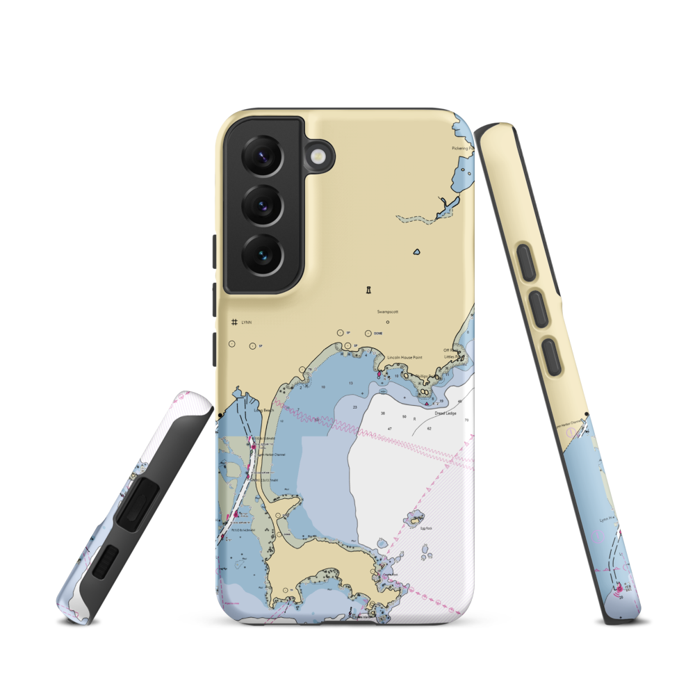Swampscott Yacht Club (Lynn, MA) NOAA Chart Samsung Phone Case Samsung Galaxy S22 model shown