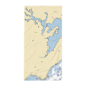 Fred J. Dion Yacht Yard (Salem, MA) NOAA Chart Towel